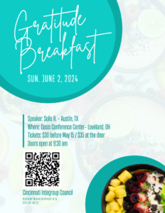 40th Annual Gratitude Breakfast @ Oasis Conference Center